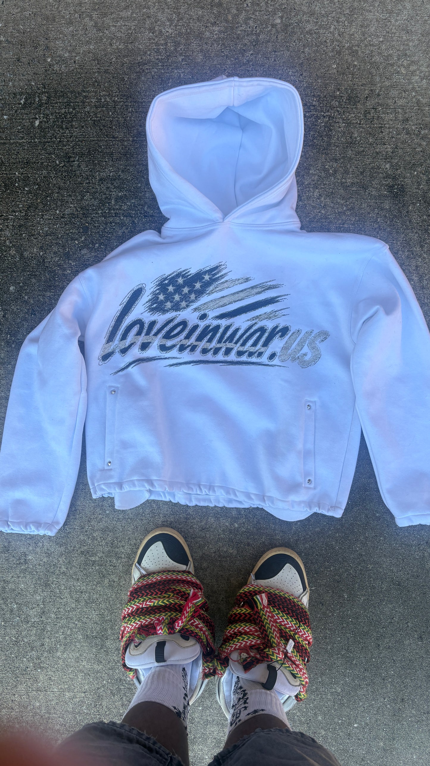Loveinwar camo/usa hoodie
